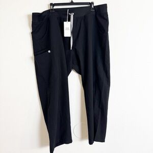 Figs kade black cargo pants